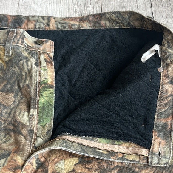 Wrangler Fleece Lined Camo Jeans Advantage Timber Size 46 X 32 - Picture 2 of 9